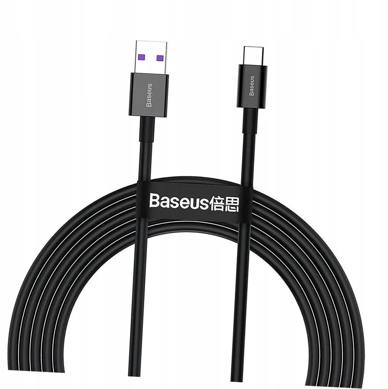 Superior USB-C Kabel 66W 2m - Snel Laden & Data van Baseus – productfoto