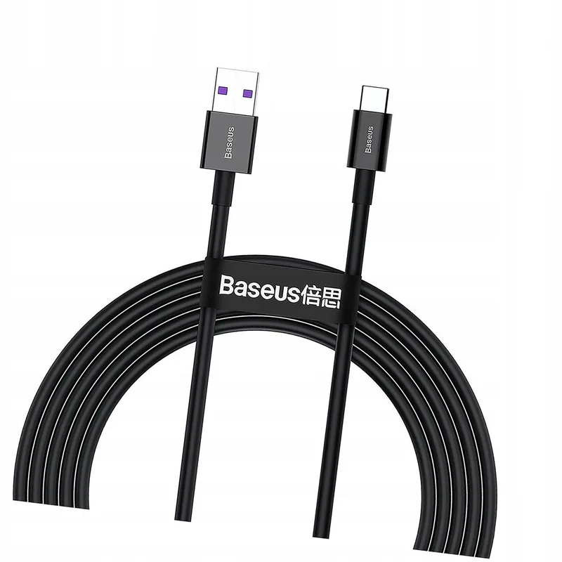 Superior USB-C Kabel 66W 2m - Snel Laden & Data | Huawei SuperCharge van Baseus – productfoto