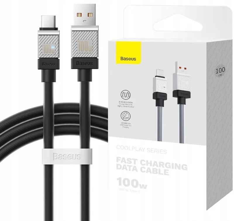 USB-A groep USB-C-kabel 10W Snellelden Quick Charge 6A by Baseus – product photo
