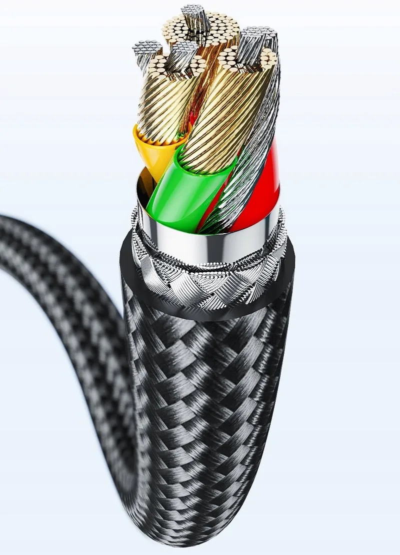 USB-A naar USB-C Kabel 1m Nylon - Snel Laden & Data van Baseus – productfoto