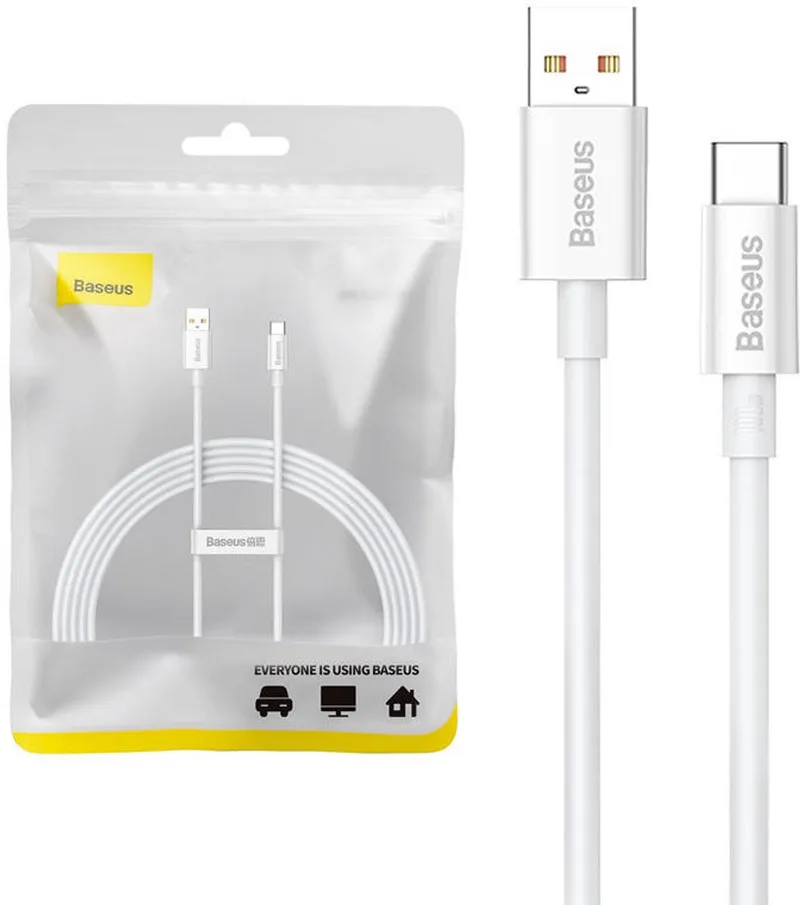 Usb-C-Kabel Voor Telefoon 100W 2M Voor Snel Opladen En Overdracht by Baseus in Transparent – product photo