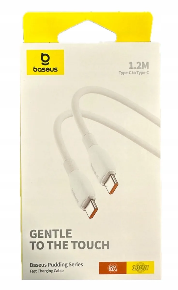 USB-C naar USB-C Kabel 1,2m - Snel Laden de Baseus en Blanc – photo produit