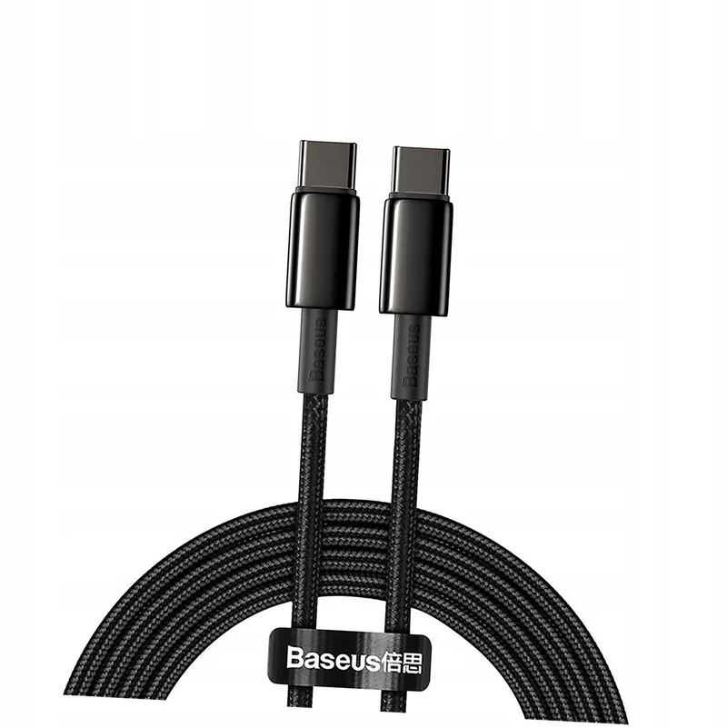 USB-C naar USB-C Kabel PD QC 100W 5A 2m Zwart by Baseus – product photo