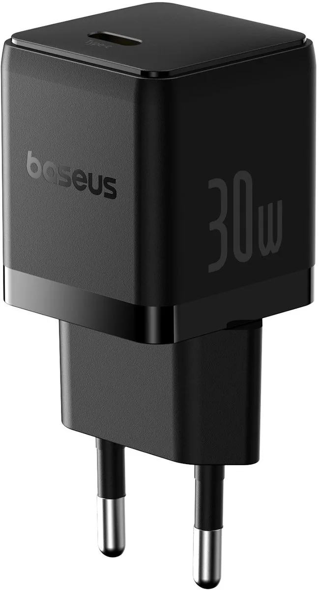 Usb-C Pd 3.0 Oplader 30W Snel Opladen Voor Smartphones Met Kabel van Baseus in Transparant – productfoto