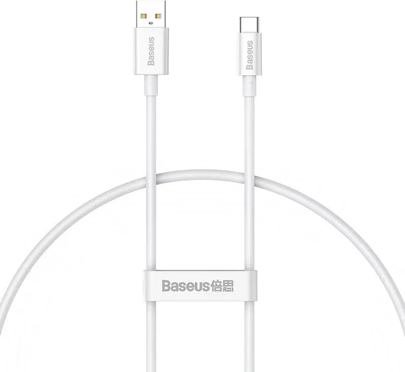 Usb Naar Usb-C Kabel 100W Voor Telefoons 0,25M Voor Snel Opladen by Baseus in Transparent – product photo