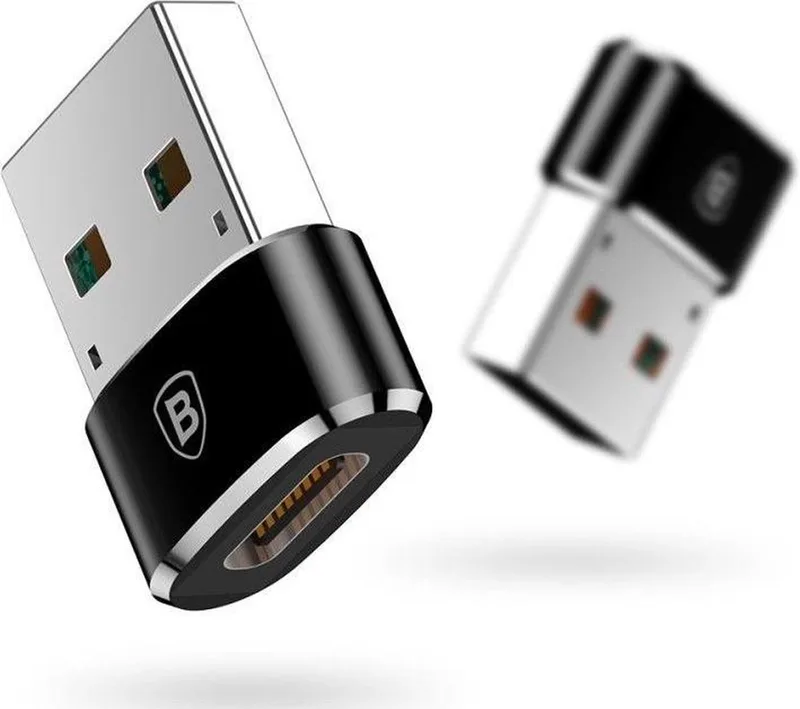 USB - Type-C naar USB adapter - (CAAOTG-01) by Baseus in Black – product photo