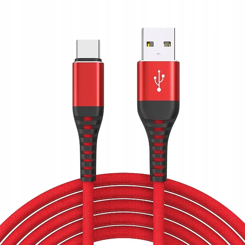 Versterkte USB-C kabel 2m - Snel opladen & dataoverdracht - Rood by Baseus – product photo