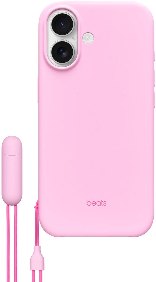 Kickstand-hoesje met MagSafe en Cameraregelaar voor iPhone 17 - Kiezelroze by Beats in Pink – product photo