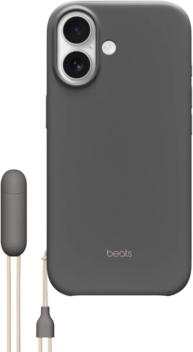 Kickstand-hoesje met MagSafe en Cameraregelaar voor iPhone 17 - Granietgrijs by Beats in Dark grey – product photo