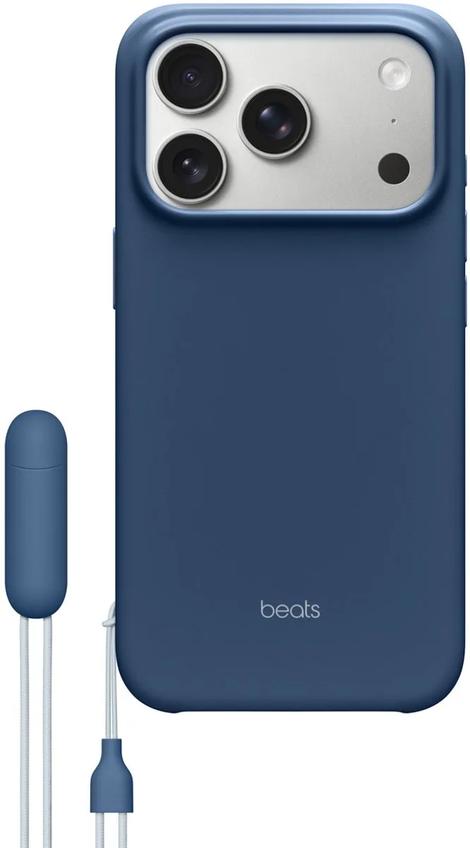 Kickstand-hoesje met MagSafe en Cameraregelaar voor iPhone 17 Pro Max - Basaltblauw de Beats en Bleu – photo produit