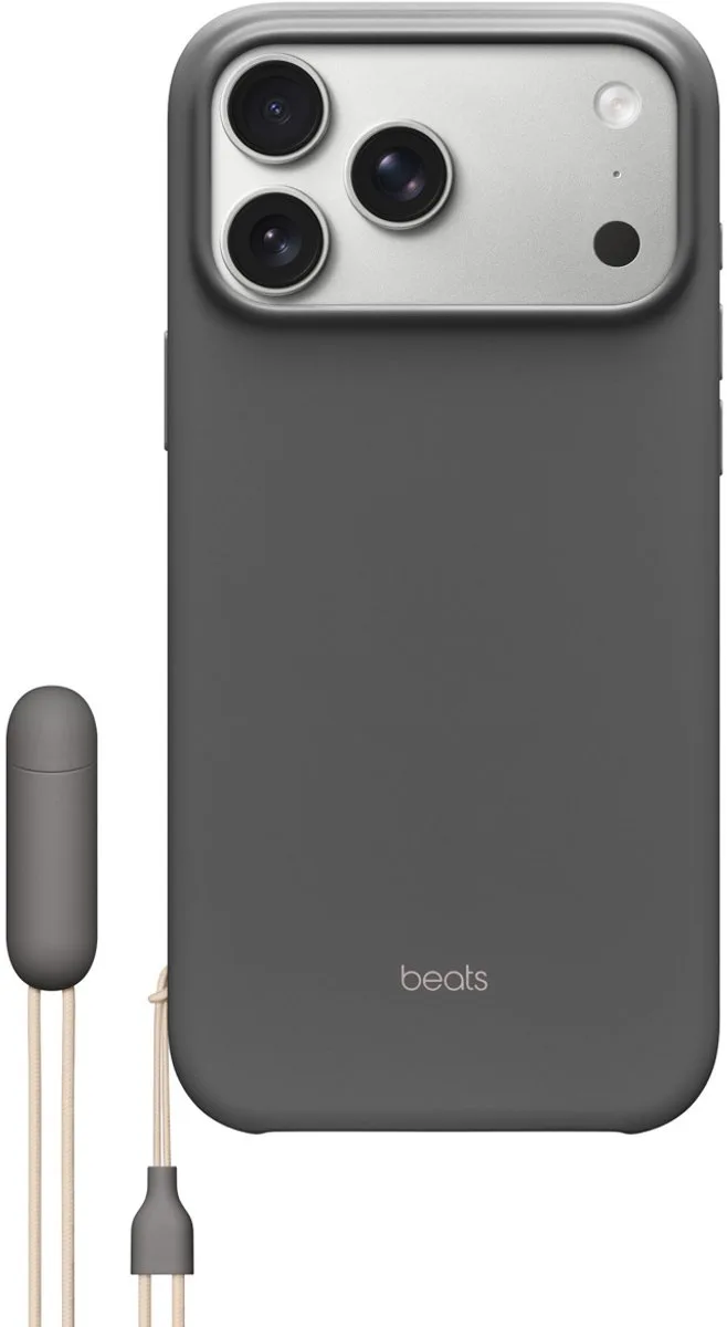 Kickstand-hoesje met MagSafe en Cameraregelaar voor iPhone 17 Pro - Granietgrijs de Beats en Gris foncé – photo produit