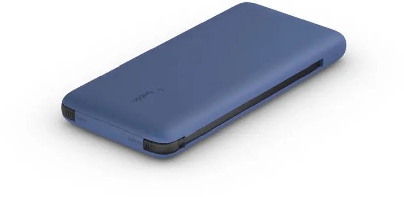 Belkin 10K PD - Powerbank - Met Geïntegreerde Kabels (USB-C & Lightning) fra Belkin i Blå – produktbillede