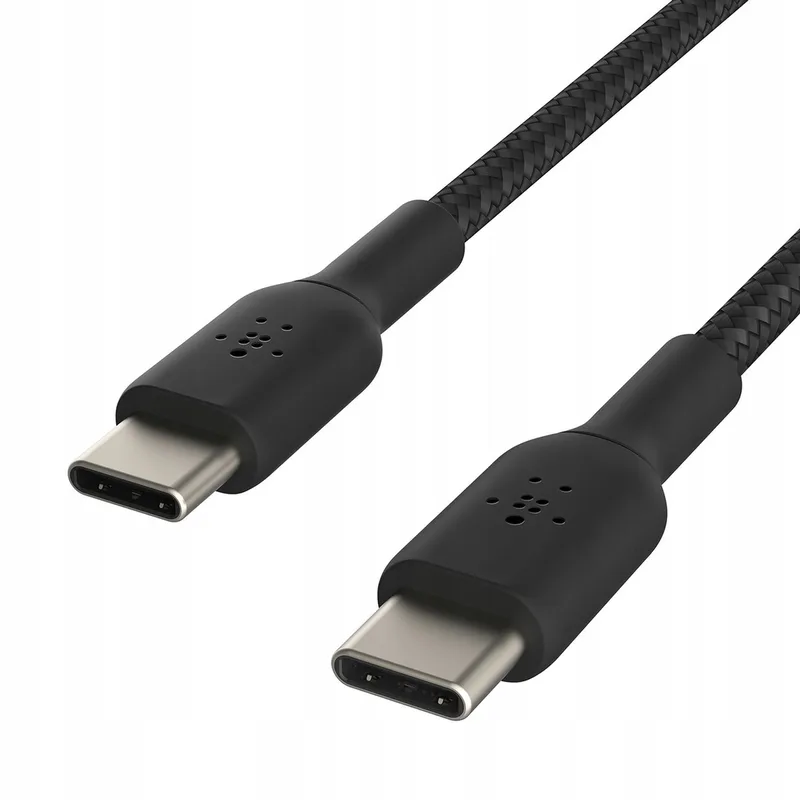 BOOST↑CHARGE Braided - USB-C naar USB-C Kabel - 2 Meter - 60W - Zwart by Belkin in Black – product photo