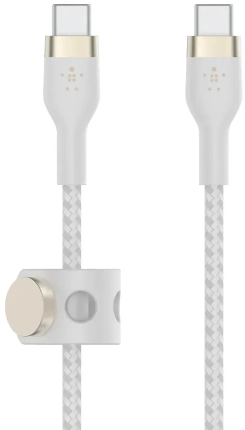 BOOST↑CHARGE Pro Flex - USB-C naar USB-C Kabel - 1 Meter - 60W by Belkin in White – product photo
