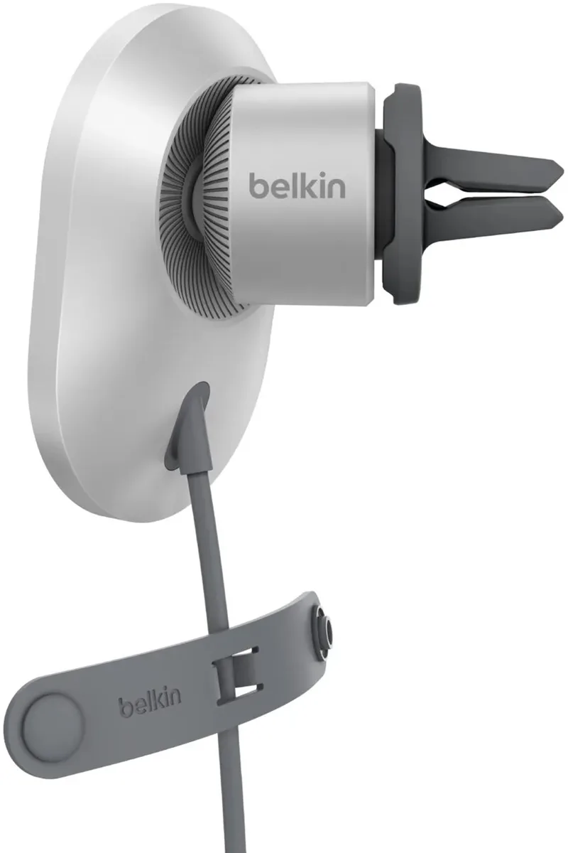 BoostCharge Pro Mobiele telefoon Sigarettenaansteker Draadloos opladen Auto från Belkin i Grå – produktbild