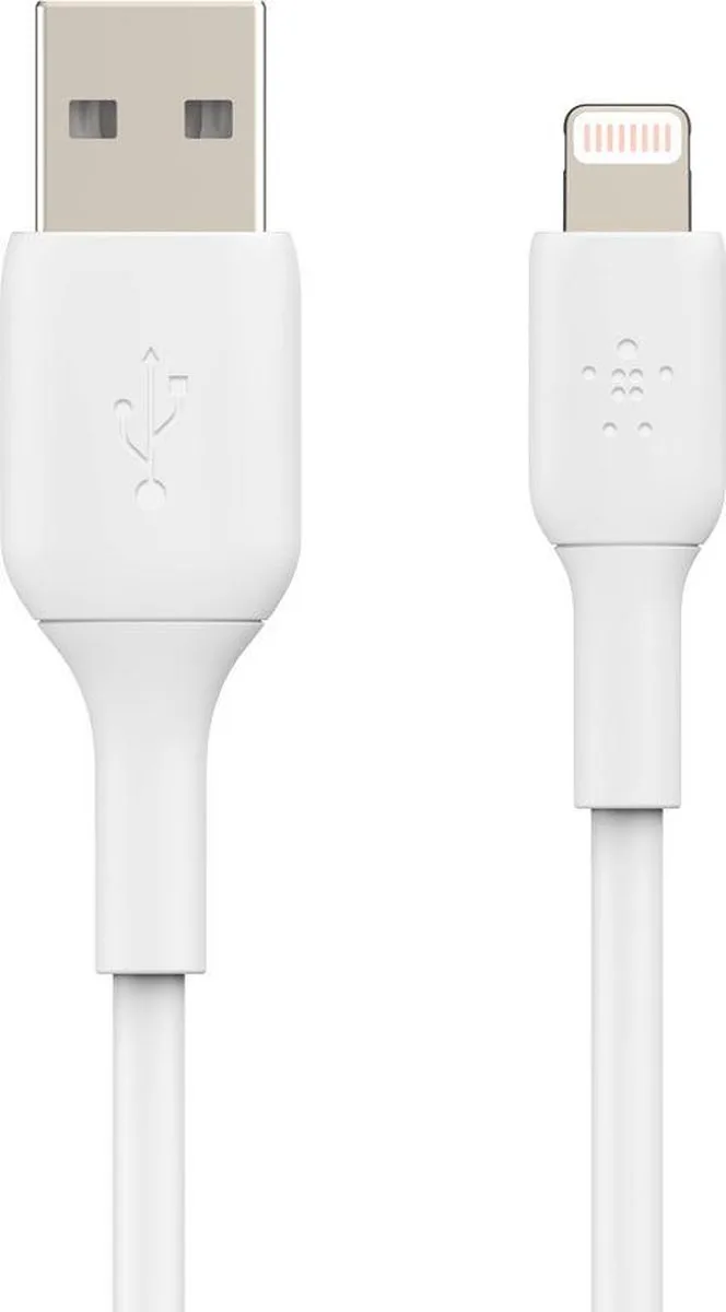 BOOST↑CHARGE - USB-A naar Lightning Kabel - 1 Meter - 12W by Belkin in White – product photo