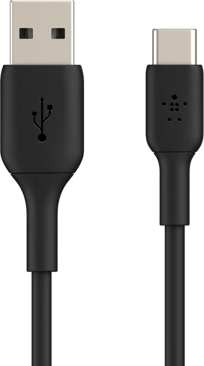 BOOST↑CHARGE - USB-A naar USB-C Kabel - 0,15 Meter - 12W von Belkin in Schwarz – Produktfoto