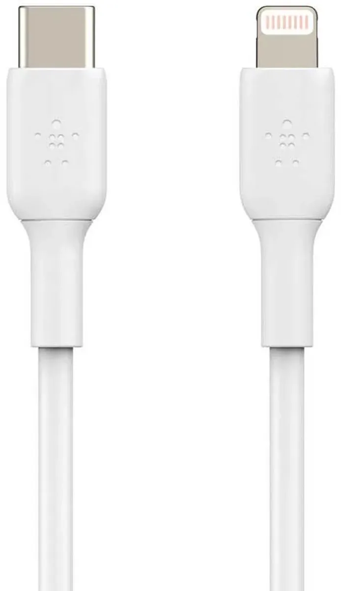 BOOST↑CHARGE - USB-C naar Lightning Kabel - 1 Meter - 20W van Belkin in Wit – productfoto