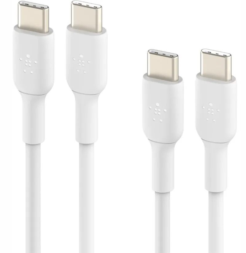 BOOST↑CHARGE - USB-C naar USB-C Kabel - 1 Meter - 60W - Wit - 2-Pack de Belkin en Blanc – photo produit