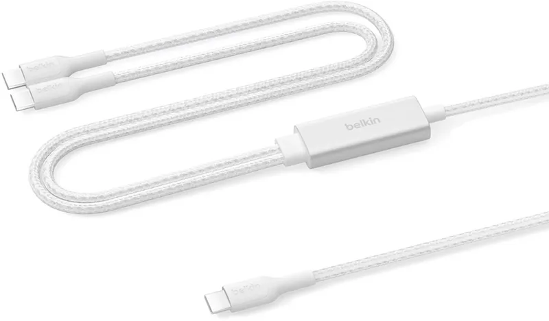 CAC004hq1.5MWH USB-kabel USB 2.0 1,5 m USB C 2 x USB C by Belkin in White – product photo