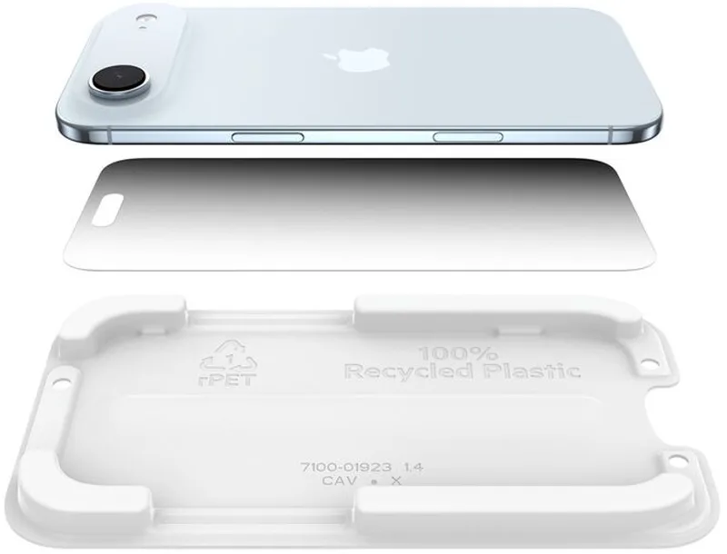 InvisiGlass Privacy iPhone Air glazen screenprotector von Belkin – Produktfoto