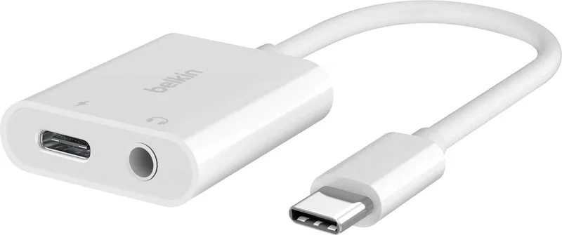 Lader Adapter Audioaansluiting 3,5 mm by Belkin in White – product photo