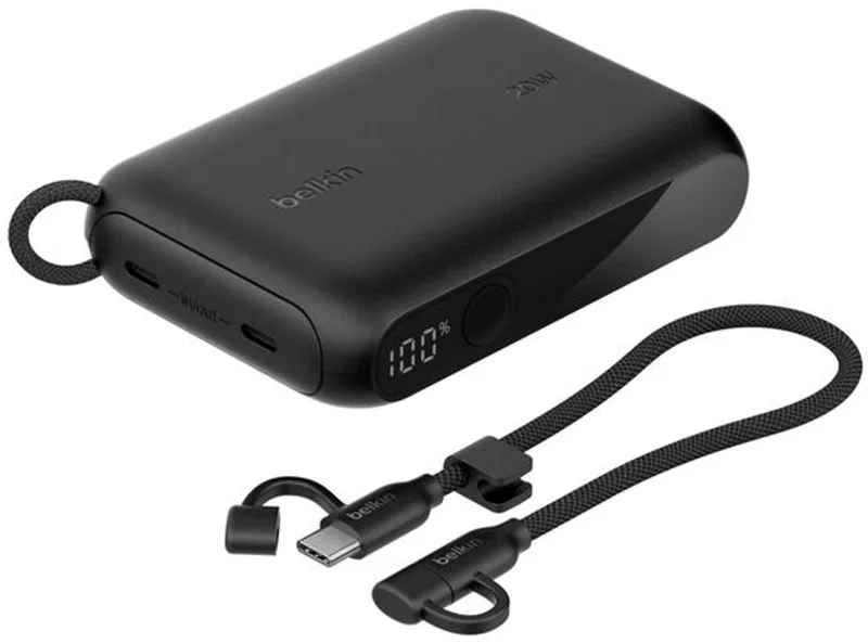 Power Bank 20W 10.000 mAh met Display by Belkin in Black – product photo