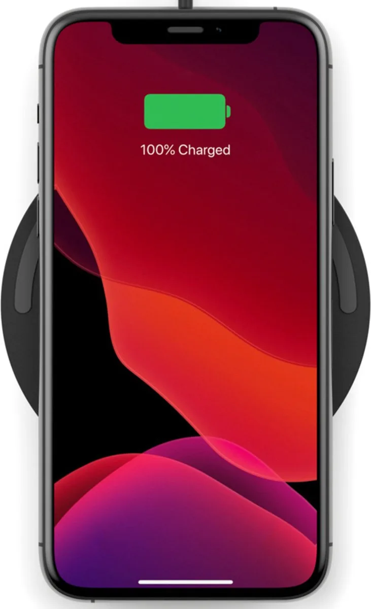Qi wireless charger - Draadloze oplader - 10W - Met adapter von Belkin in Schwarz – Produktfoto