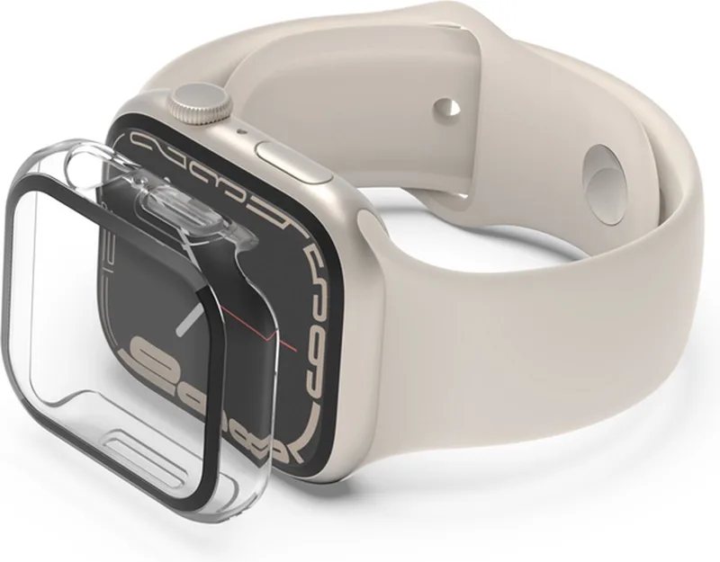 TemperedCurve Apple Watch 45 / 44 mm screenprotector Transparant de Belkin en Transparent – photo produit