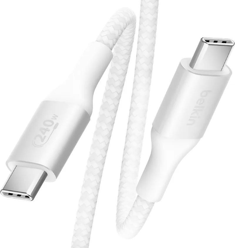 USB-C naar USB-C Kabel 1m (CAB015bt1MWH) van Belkin in Wit – productfoto