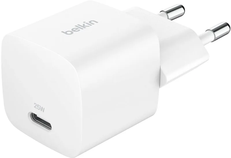 USB C Wandlader 25 W - Universeel gebruik - Zwart fra Belkin i Hvid – produktbillede