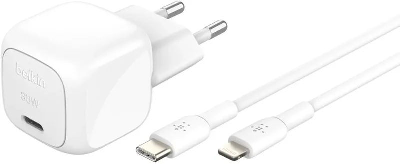 USB-C Wandlader 30W met USB-C Kabel 1m Universeel by Belkin in White – product photo