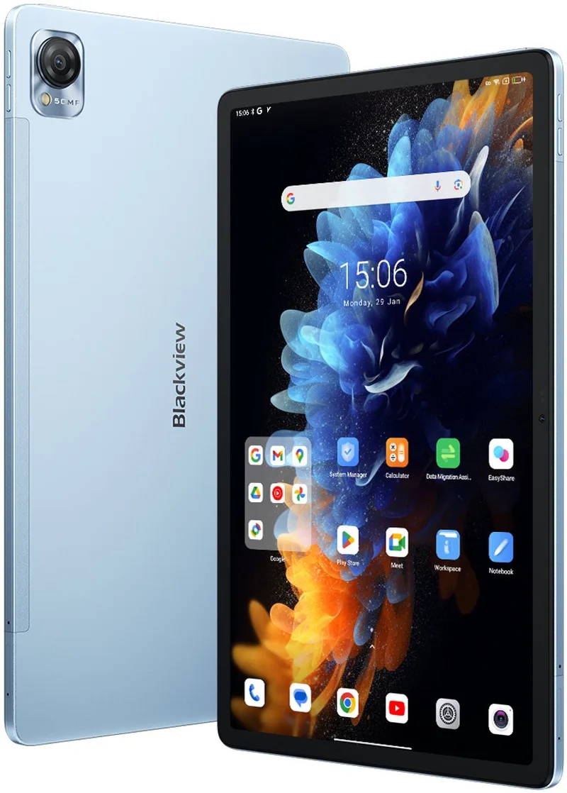 MEGA 1 4G Mediatek LTE-TDD & LTE-FDD 256 GB 29,2 cm (11.5") 12 GB Wi-Fi 5 (802.11ac) Android 13 by Blackview in Blue – product photo