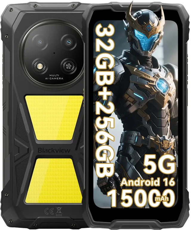 ROCK 2 Pro - Robuuste Smartphone - 5G - 32GB RAM - 256GB ROM - 6.67 inch 120Hz - 15000mAh Robuuste Telefoon - Android 16 - NFC - GPS