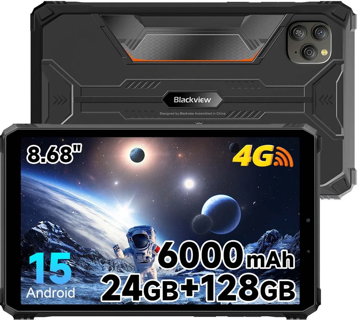 Tablet Blackview Active 5 Tablet 24GB(8+16) RAM 128GB ROM van Blackview in Zwart – productfoto