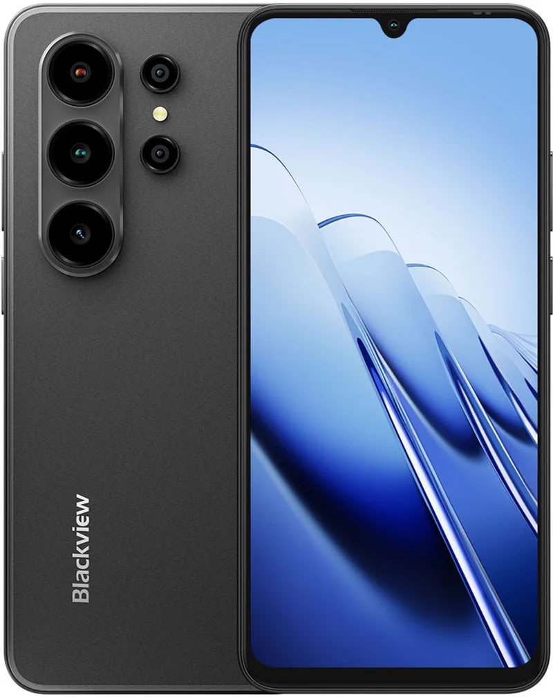 WAVE 10 Smartphone 4G AI - DUAL SIM - 32 GB RAM - 256 GB ROM - Octa Core - Android 16 - 6,88 inch - 5000mAh by Blackview in Black – product photo