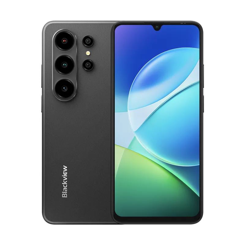 WAVE 10C simlockvrije smartphone, 6,88" HD+ IPS Android 16, 4 GB RAM + 12 GB virtuele uitbreiding (totaal 16 GB), 128 GB/1 TB opslag, 32 MP + 13 MP, 5000 mAh, 4G dual SIM, Face ID/GPS/OTG/3,5 mm, 2 jaar garantie by Blackview – product photo