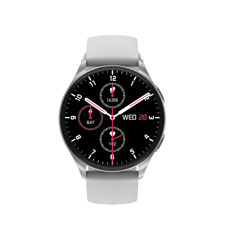 X20 Smartwatch für Damen und Herren, 1,43 Zoll AMOLED Farb-Touchscreen-Fitnessuhr, Herzfrequenzüberwachung, Blutsauerstoffüberwachung, Wettervorhersage, Silber de Blackview – photo produit