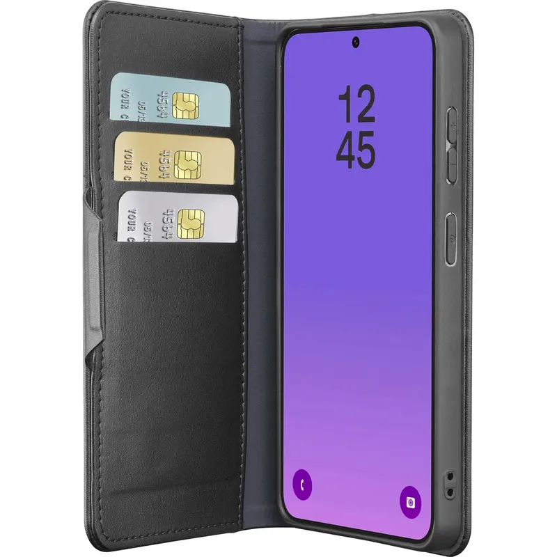 Booklet Samsung Galaxy A57 5G Schwarz Standfunktion BOOKAG2GALA57K från Cellularline – produktbild
