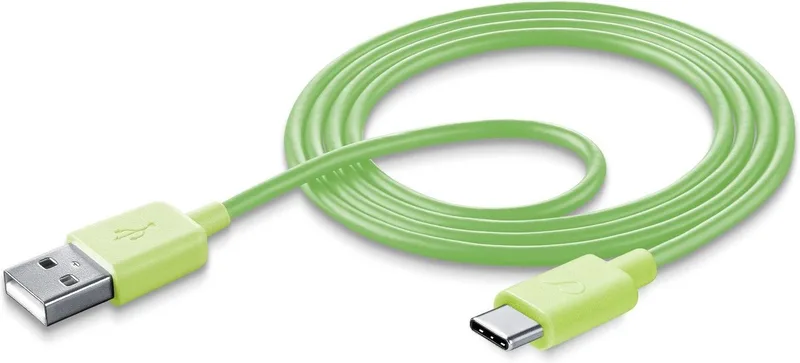 Cellularline 8018080325755 USB-kabel 1 m USB A USB C de Cellularline en Vert – photo produit