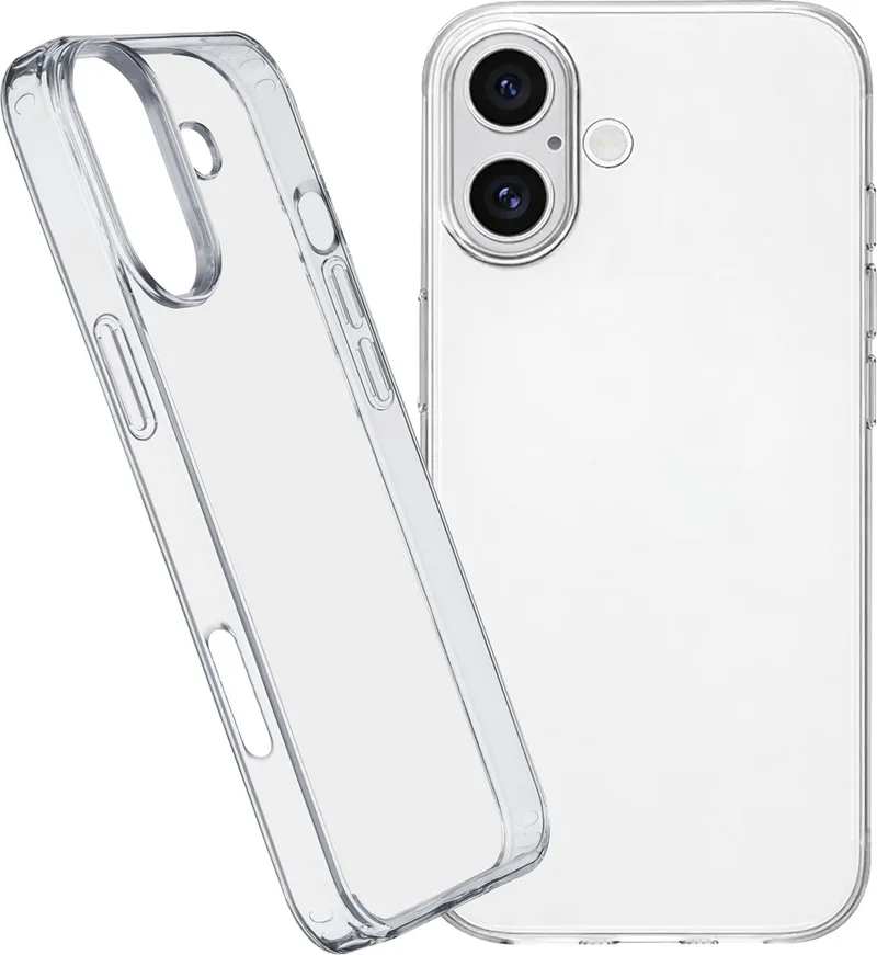 Clear Strong Case Backcover Apple iPhone 16 Inductieve lading by Cellularline in Transparent – product photo