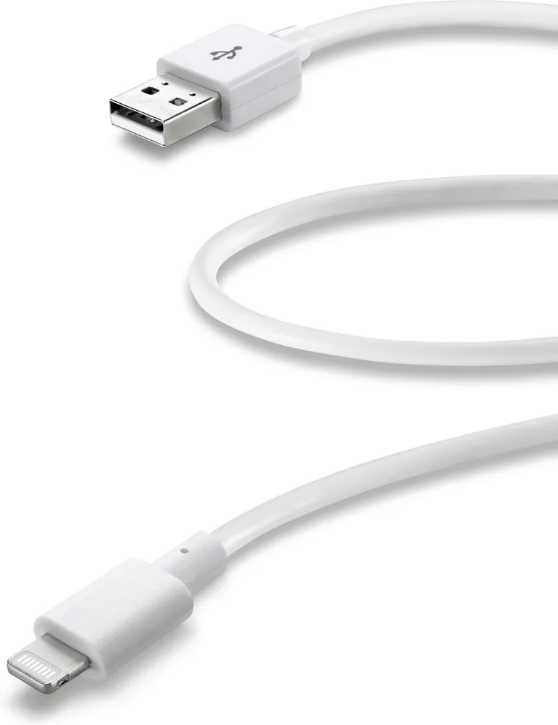 Data kabel usb, Apple lightning, snel laden, 60cm van Cellularline in Wit – productfoto