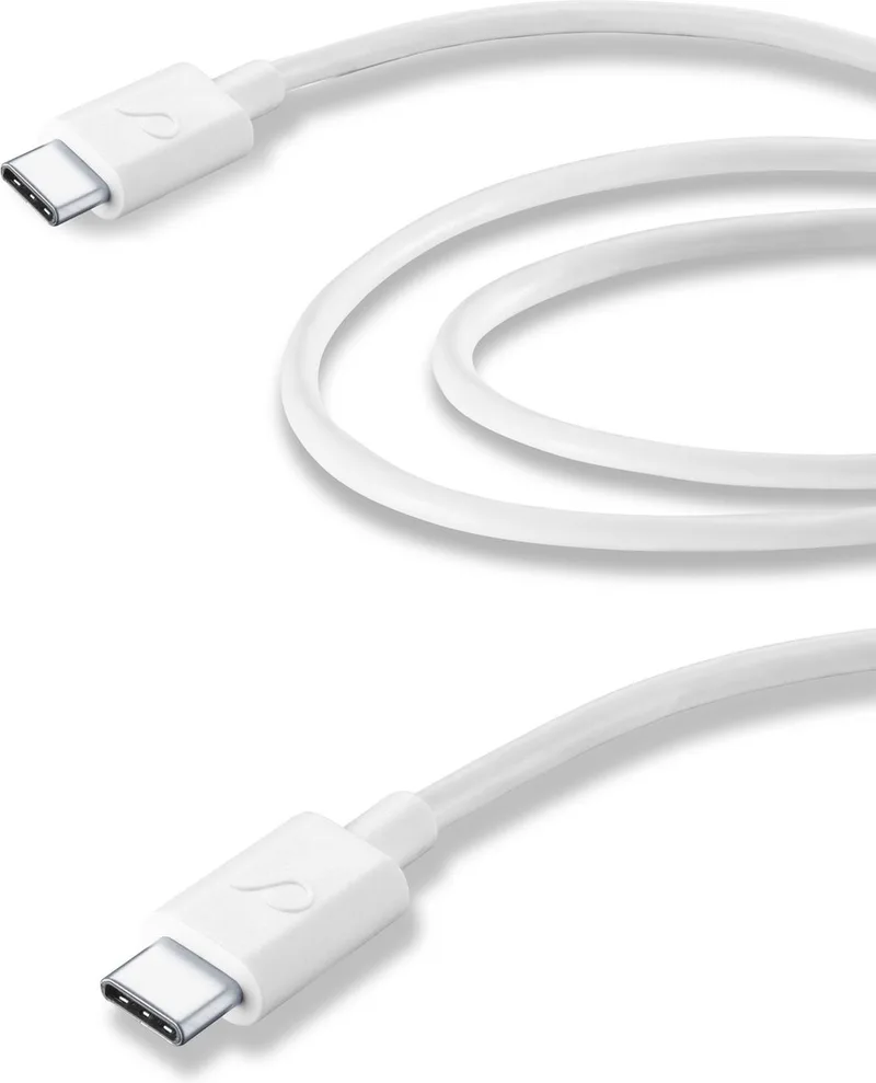 Datakabel, usb-c naar usb-c (2 m) von Cellularline in Weiß – Produktfoto