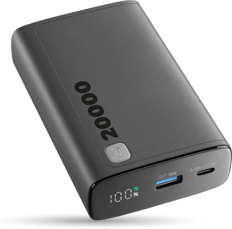 Elite Powerbank 20000mAh - 20W PD & 18W Ingang - Zwart fra Cellularline i Sort – produktbillede