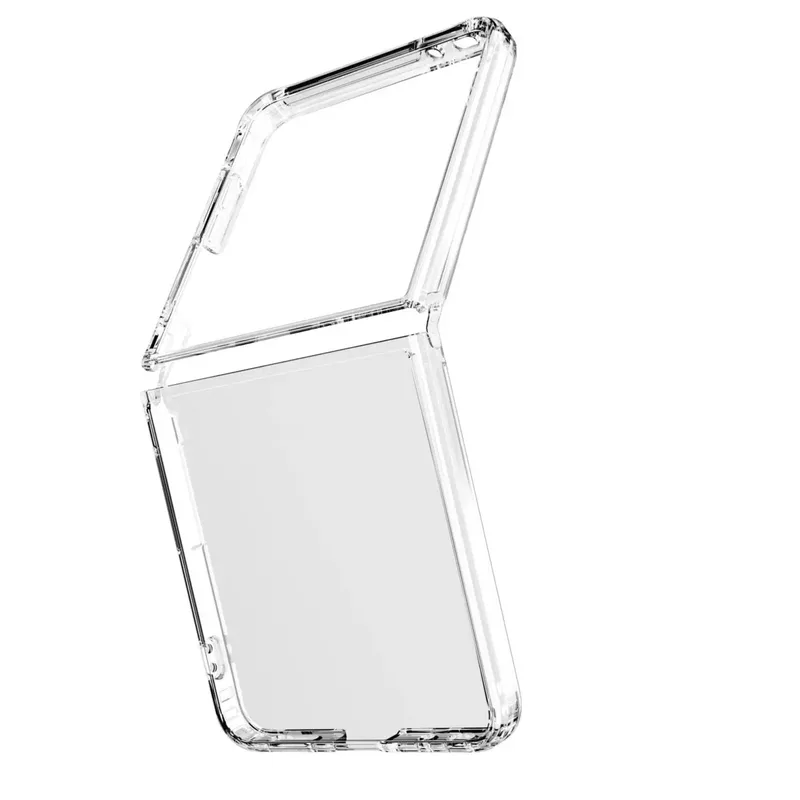 Impact Clear Booklet Samsung Galaxy Z Flip 8 Transparent IMPACTCGALZFLIP8T van Cellularline – productfoto