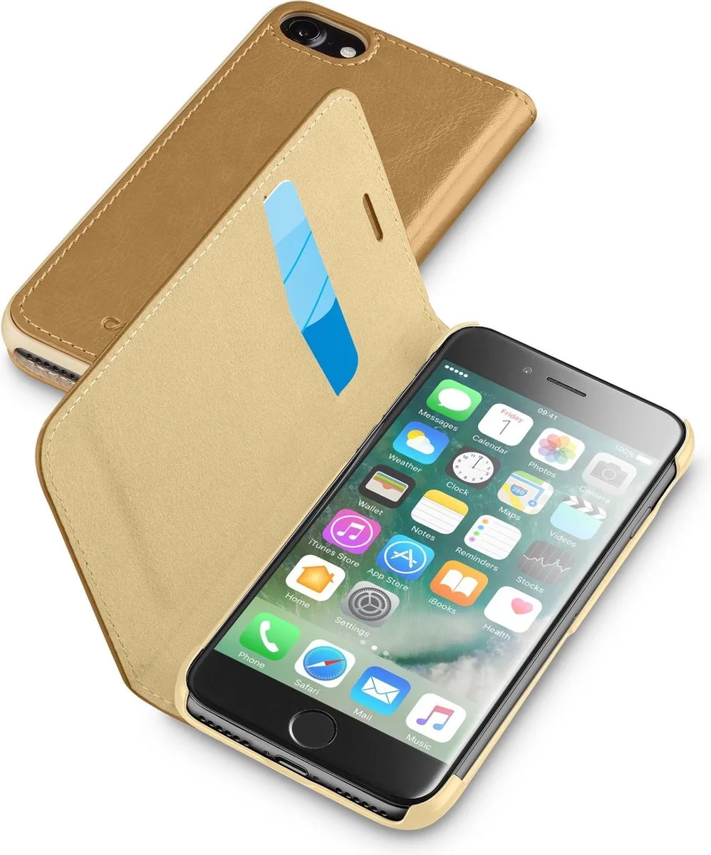 iPhone 8/7 case book essential brown by Cellularline in Brown – product photo