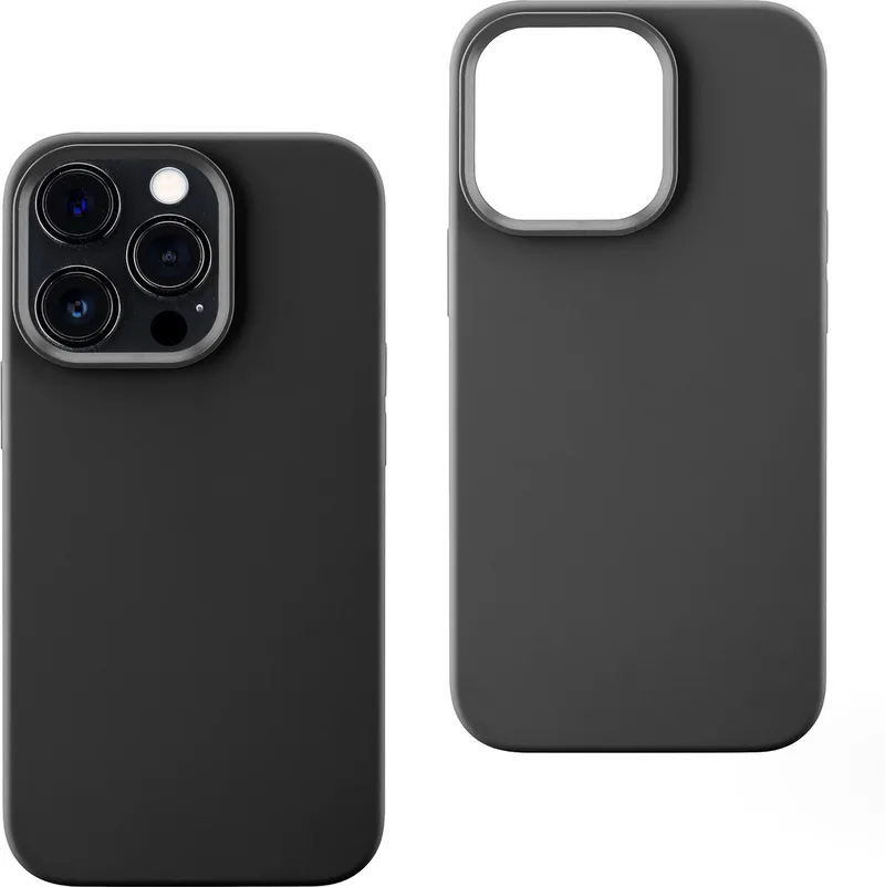 Sensation Hoesje - Geschikt voor iPhone 16 Pro - Soft Touch & Microvezel Binnenkant de Cellularline en Noir – photo produit