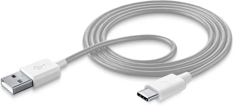 Smart USB type C-kabel by Cellularline in White – product photo