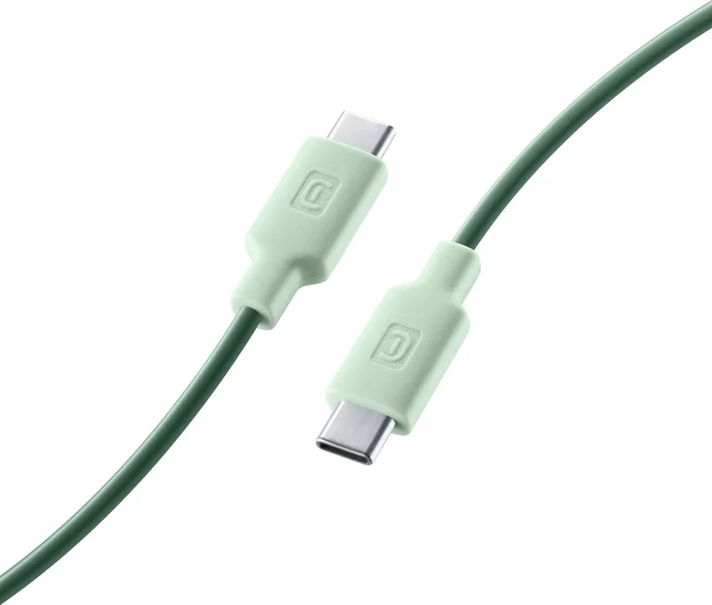 USBDATAC2CSMARTG USB-kabel 1 m USB C by Cellularline in Green – product photo