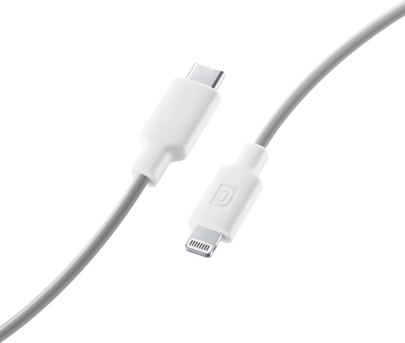 USBDATAC2LMFISMARW Lightning-kabel 1 m Grijs, Wit från Cellularline i Flerfärgad – produktbild